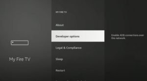 Firestick Developer Options